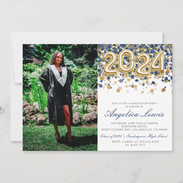 Class of 2024 Graduation Party Invitation (Front)