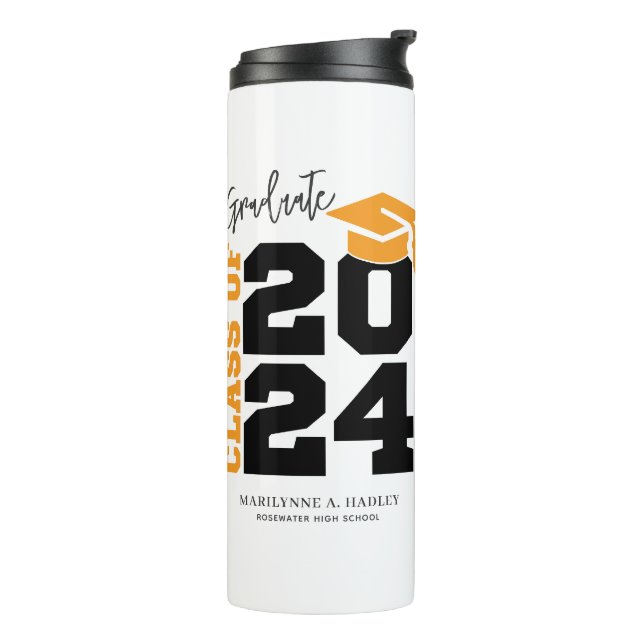 Class of 2024 Graduation Party Thermal Tumbler (Rotated Left)