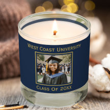 CLASS OF 2024 Graduation Photo Navy Blue & Gold