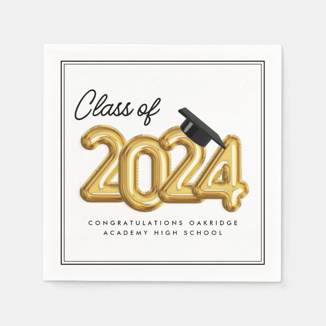 Class of 2024 Graduation Reception  Napkin (Front)