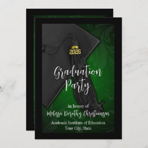 Class of 2024 Green Tassel College Graduation Invitation