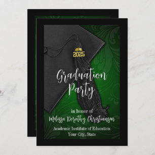 Class of 2024 Green Tassel College Graduation Invitation