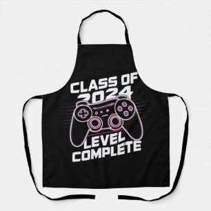 Class Of 2024 Level Complete Senior Graduation Apron