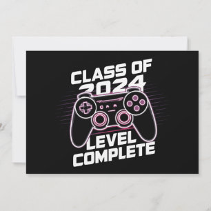 Class Of 2024 Level Complete Senior Graduation Invitation