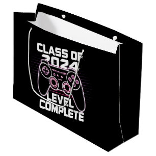 Class Of 2024 Level Complete Senior Graduation Large Gift Bag