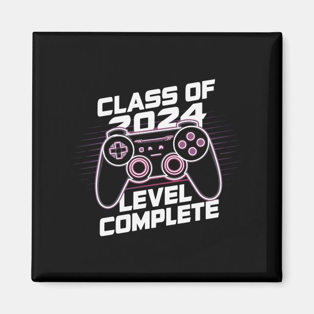 Class Of 2024 Level Complete Senior Graduation Magnet (Front)