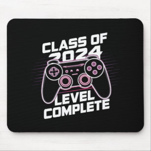 Class Of 2024 Level Complete Senior Graduation Mouse Mat