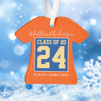 Class of 2024 Orange Blue and Gold Graduation
