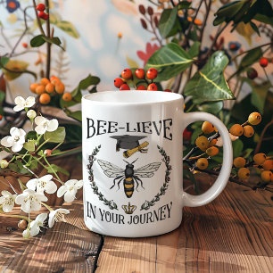 Class of 2024 Photo Bee-lieve in Your Journey Grad Coffee Mug