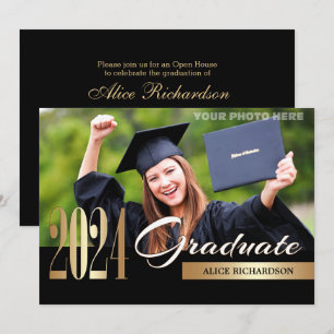 Class of 2024 Photo Graduation Party Invitation