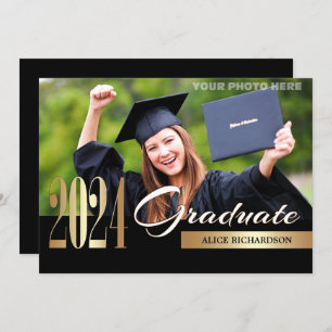 Class of 2024   Photo Graduation Party  Invitation