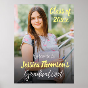 Class of 2024 Photo Graduation Party Welcome Poster