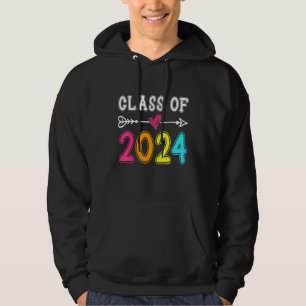 Class Of 2024 Senior 2024 Grow With Me School Grad Hoodie