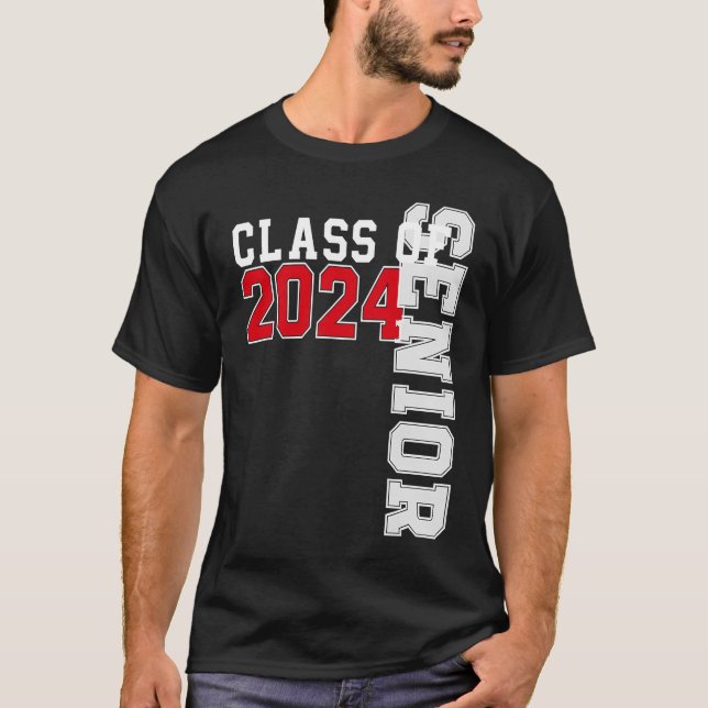 Class of 2024 Senior 24 High School Graduation 1 T-Shirt (Front)