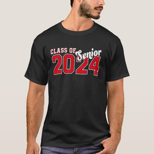 Class of 2024 Senior 24 High School Graduation Par T-Shirt (Front)