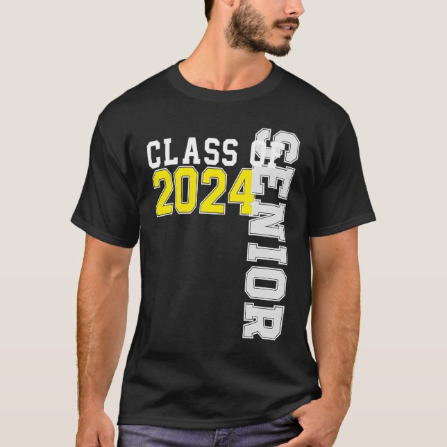 Class of 2024 Senior 24 High School Graduation Par T-Shirt (Front)