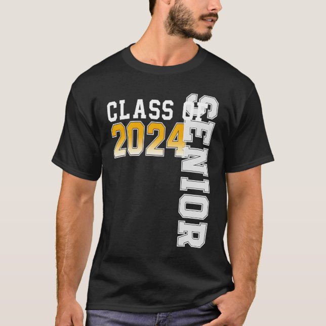 Class of 2024 Senior 24 High School Graduation T-Shirt (Front)