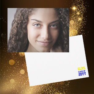 Class of 2024 Senior Graduate Photo Keepsake Thank You Card