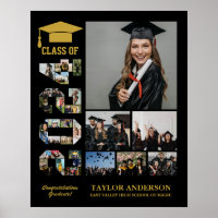 Class of 2024 Senior Graduation Day Photo Collage