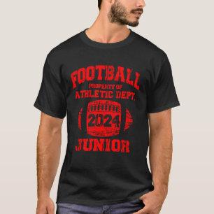Class Of 2024 Senior High School Football College  T-Shirt