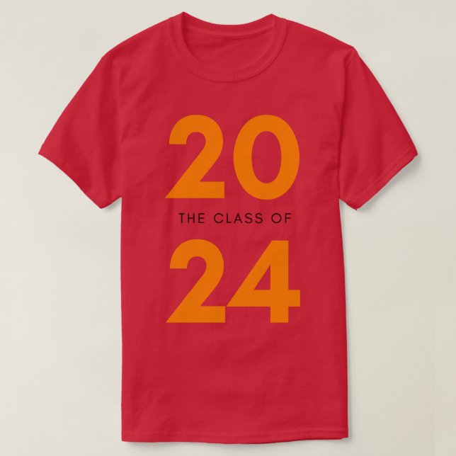 Class Of 2024 Simple Typography 2024 Design for Cl T-Shirt (Design Front)