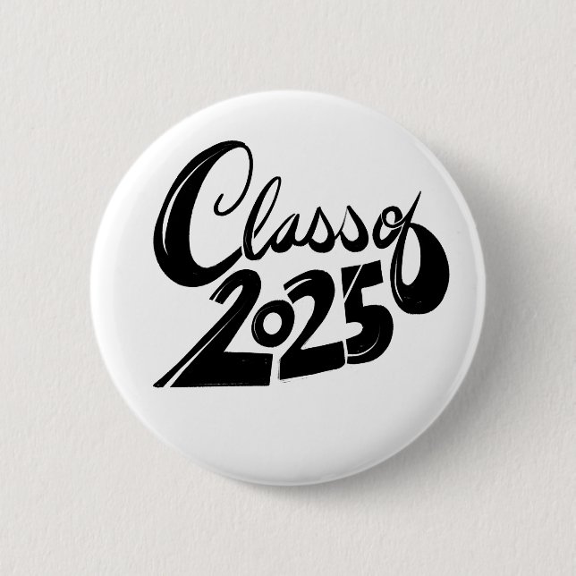 Class of 2025 6 cm round badge (Front)