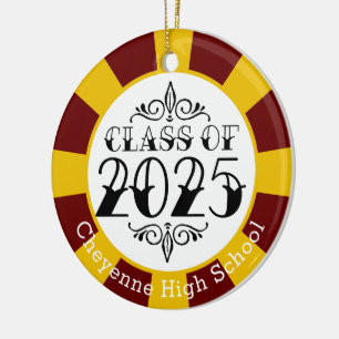 Class of 2025 (Add Name) Graduation Ceramic Tree Decoration