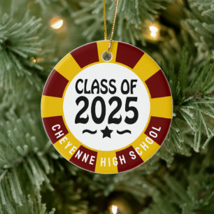 Class of 2025 (Add Name) Graduation Ceramic Tree Decoration