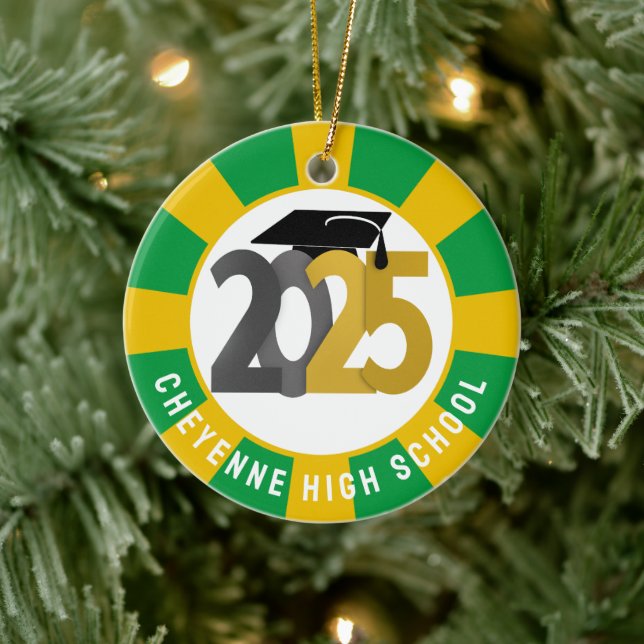 Class of 2025 (Add Name) Graduation Ceramic Tree Decoration (Tree)