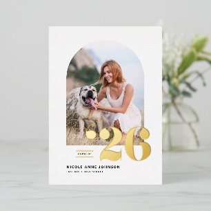 Class of 2025 Arch Photo Graduation Gold