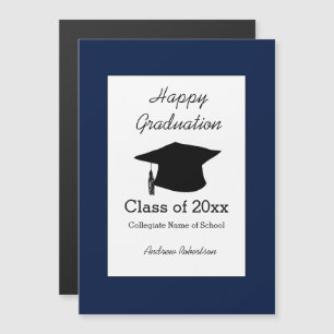 Class of 2025 Blue Graduation Magnet Card