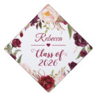Class of 2025 Burgundy Blush Floral Graduate