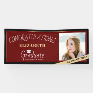 Class of 2025 Classic Photo Graduation Banner