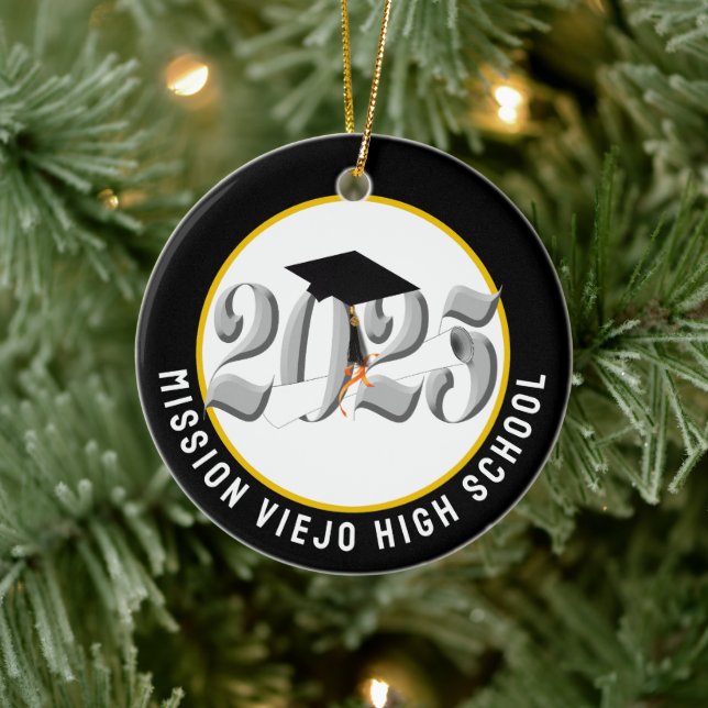 Class of 2025 Custom Photo Graduation Ceramic Tree Decoration (Tree)