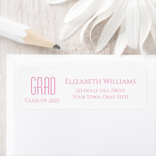 Class of 2025 Cute Graduation Return Address (Insitu)