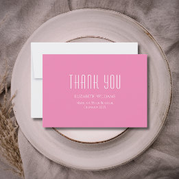 Class of 2025 Cute Pink Graduation   Thank You Card