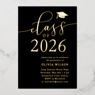 Class of 2025 Grad Party Black Gold