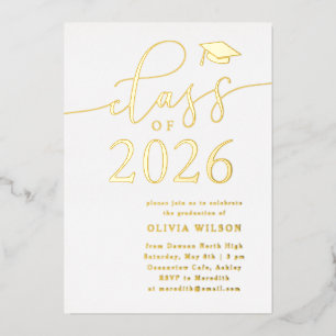 Class of 2025 Grad Party White Gold