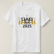 Class Of 2025 Graduate Cool Lightning Rocker White