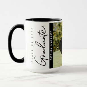 Class of 2025 Graduate Modern Simple custom photo  Mug