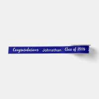 Class of 2025 Graduate Name Navy and White Script