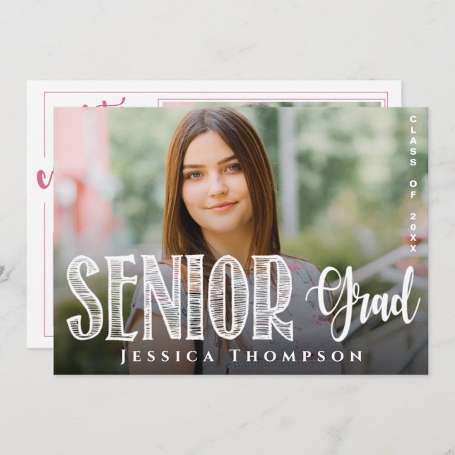 Class Of 2025 Graduation Announcement Invitation (Front/Back)
