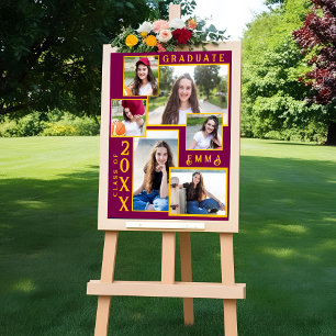 Class of 2025 Graduation Announcement  Multi Photo Poster