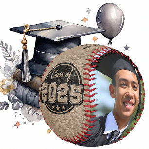 Class of 2025 Graduation Custom Photo Baseball