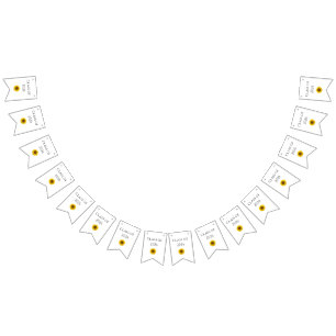 Class of 2025 Graduation Party Sunflower Bunting