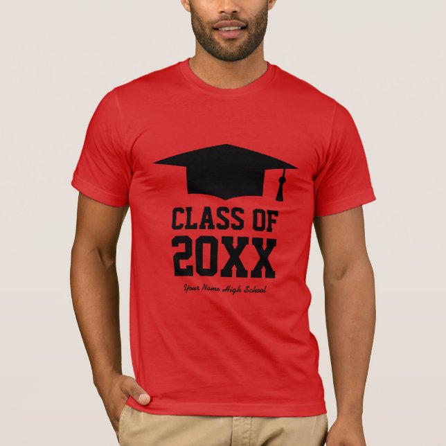 Class of 2025 graduation party tee for graduates (Front)