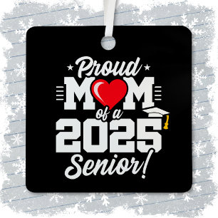 Class of 2025 Graduation Proud Mum of Senior 2025 Metal Tree Decoration