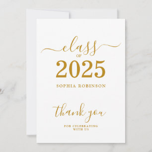 Class of 2025 Graduation Thank You Card