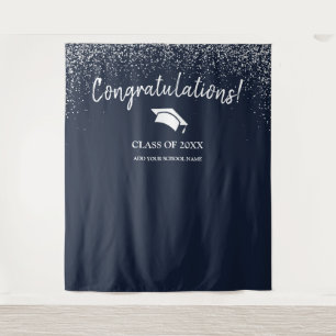 Class of 2025 High School Graduation Backdrop Tapestry