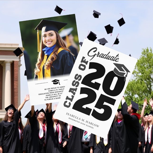 Class of 2025 High School Graduation Photo Announcement (Creator Uploaded)